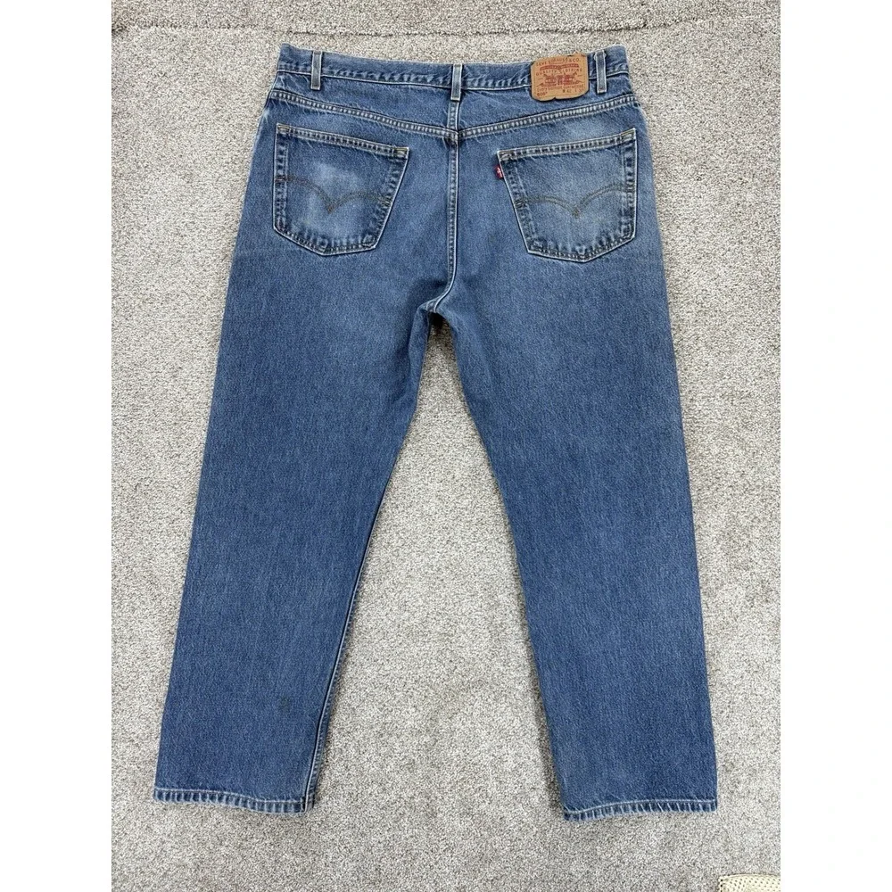 Vintage Levis 505 42x30 (40x29) Mens Blue Straight Chore Workwear Wash 2002‎ Y2K